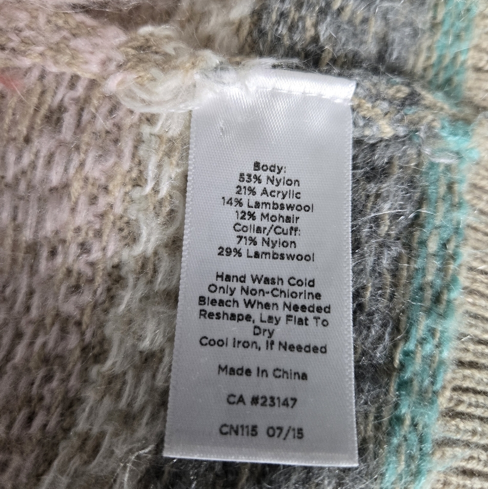 Talbots Multicolor Patterned Women's Sweater - Picture 6 of 8